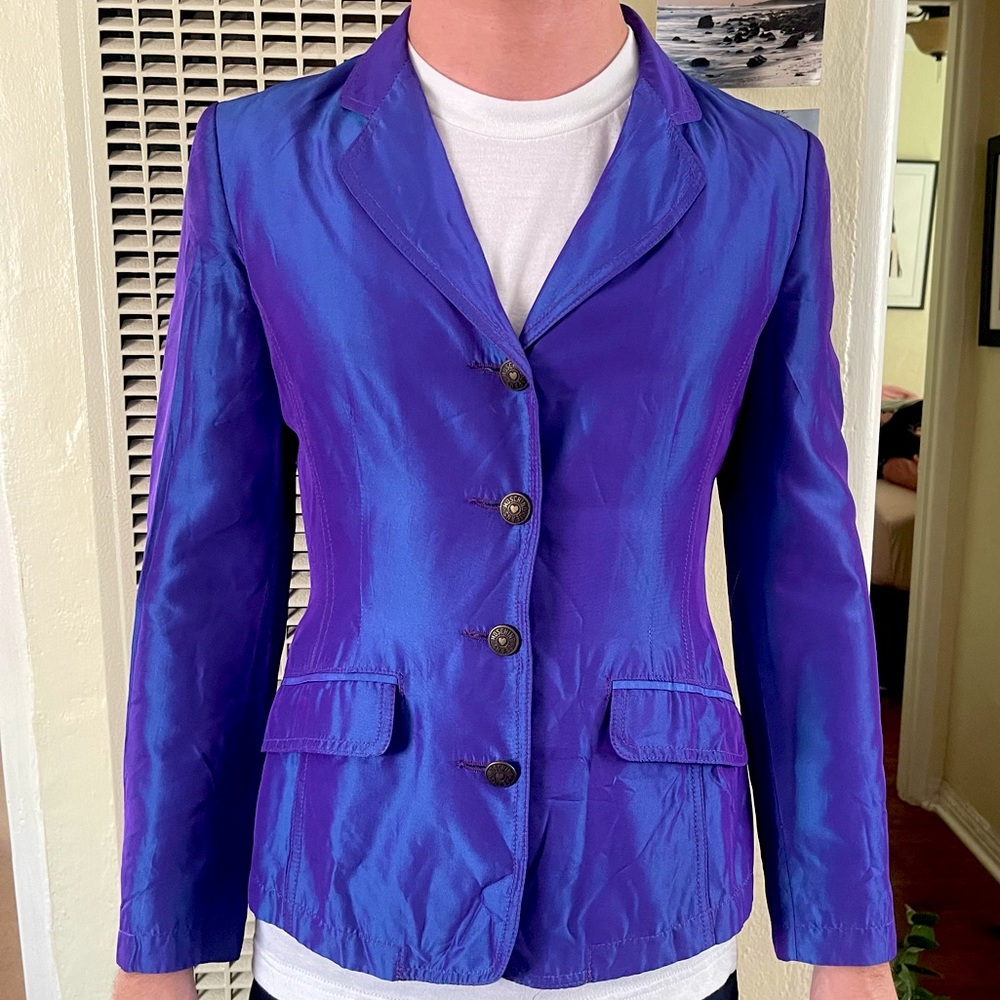 Moschino 90s vintage RARE iridescent blazer